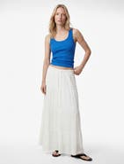 ZDNU 81041892 Scoop Neck Ribbed Cotton Tank Top
