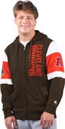 STARTER Men's Starter Brown Cleveland Browns Extreme Full-Zip Hoodie