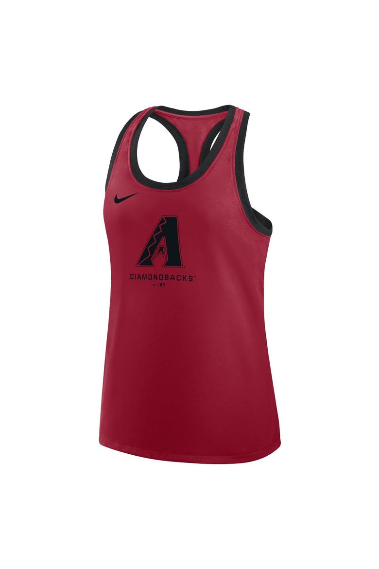 Women's Nike Red Arizona Diamondbacks Tri-Blend Dri-FIT Racerback Tank Top, Alternate, color, Red