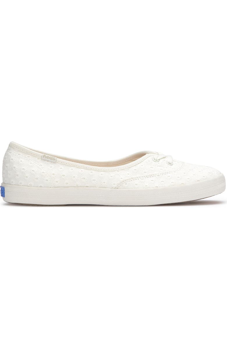 Keds<sup>®</sup> Champion Mini Slip-On Sneaker, Alternate, color, Snow White Daisey