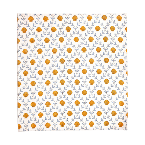Seashell Blockprint Napkins - Set of 4
