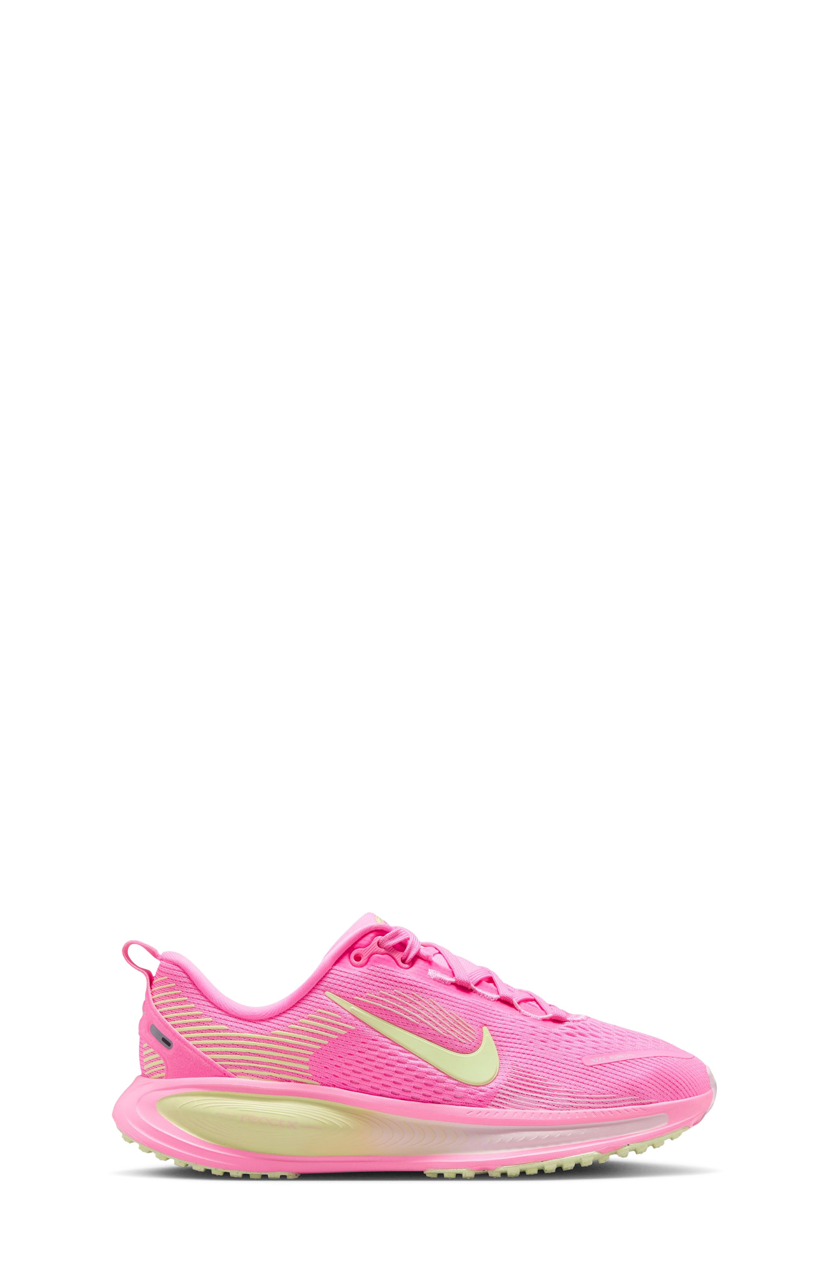 Nike Kids' Vomero 18 Running Shoe, Alternate, color, Pink Spell/ Barely Volt/ Pink