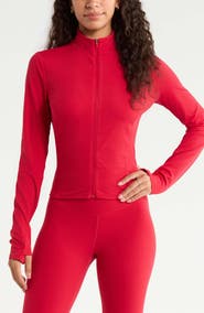 Zella Thrive Rib Full Zip Jacket