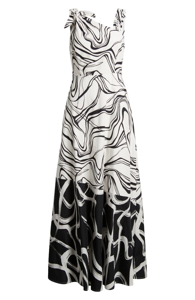 Du Paradis Asymmetric Neck A-Line Dress, Alternate, color,