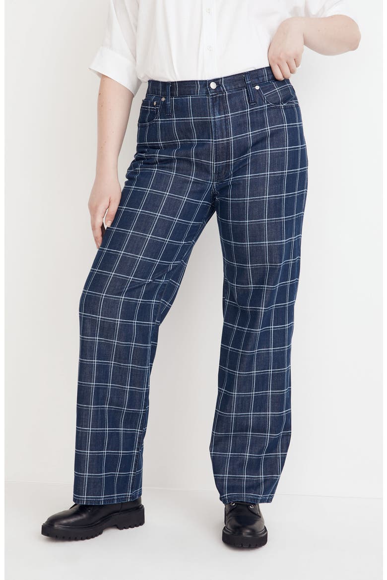 The Perfect Vintage Wide Leg Jeans, Alternate, color, CLEAN WINDOWPANE