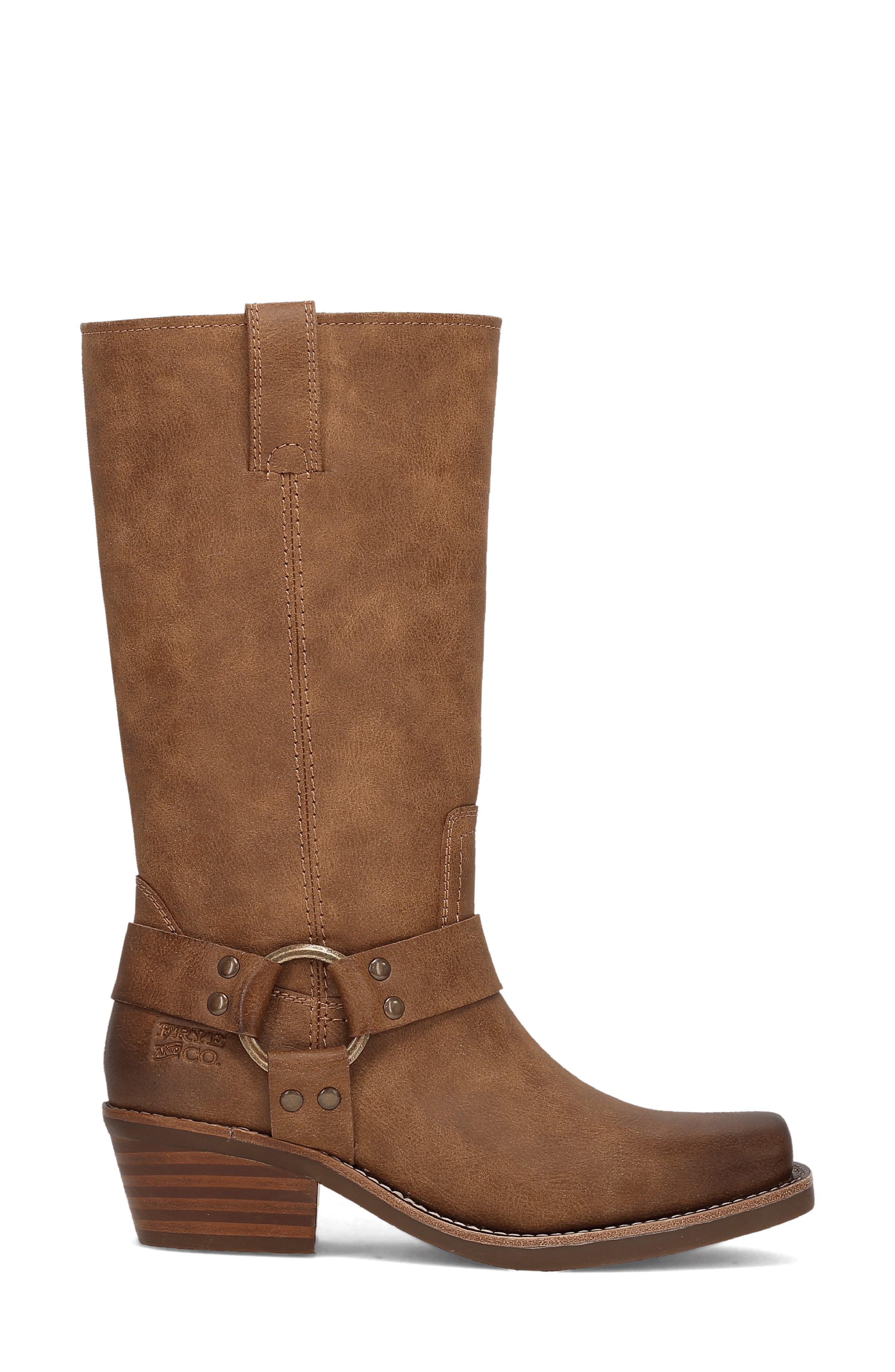 Lorrie Harness Faux Leather Boot, Alternate, color, TAN