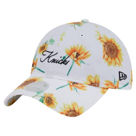 Women's New Era  White New York Knicks Adventure Flower 9TWENTY Adjustable Hat