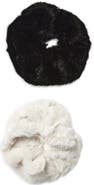 Tasha 2-Pack Faux Fur Scrunchies