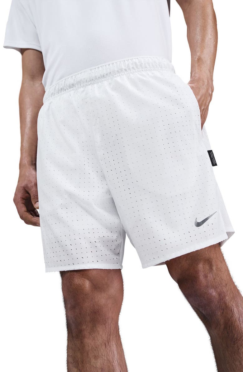 Nike Dri-FIT Challenger Breathe 7-Inch Training Shorts, Alternate, color, Summit White/ Reflective Silve