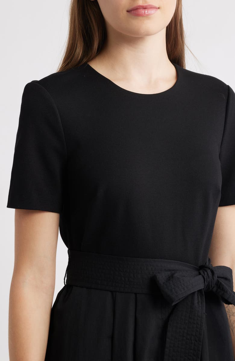 Eliza J Bow Detail Midi Dress, Alternate, color, 