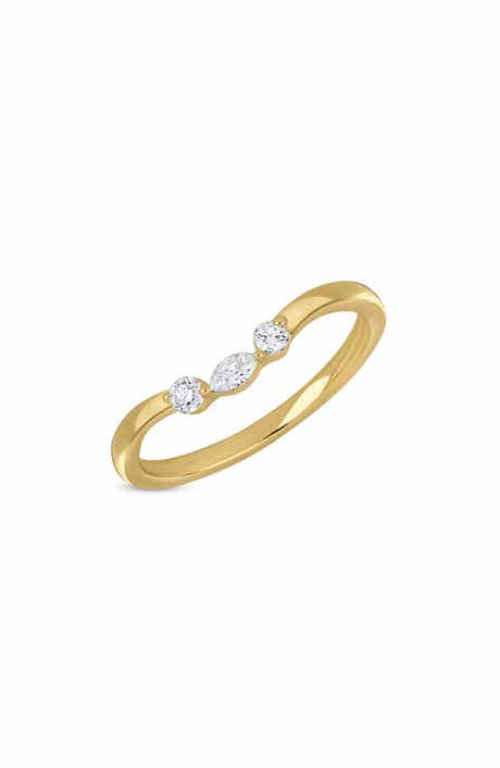 Maya 18k Gold Diamond Stackable Ring