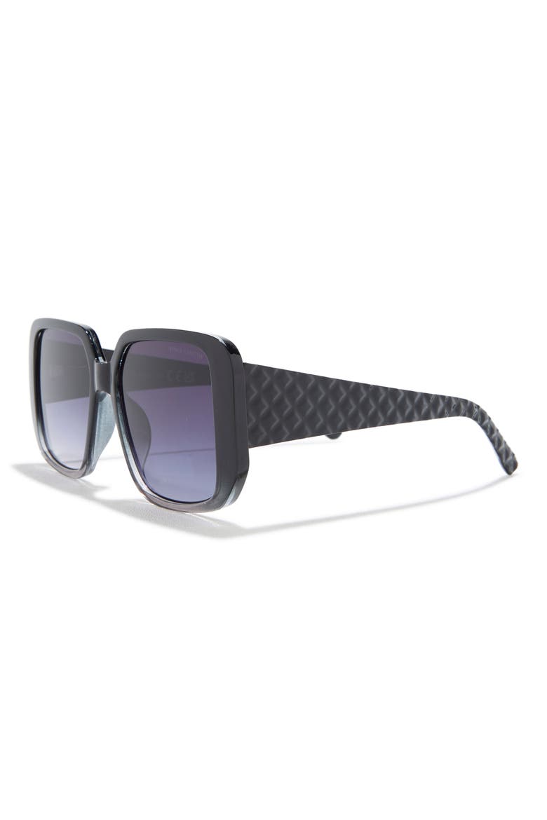 70mm Square Sunglasses, Alternate, color, BLACK GREY