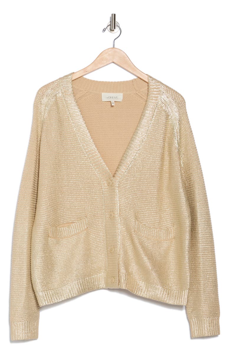 THE GREAT. Varsity Cardigan, Alternate, color, 