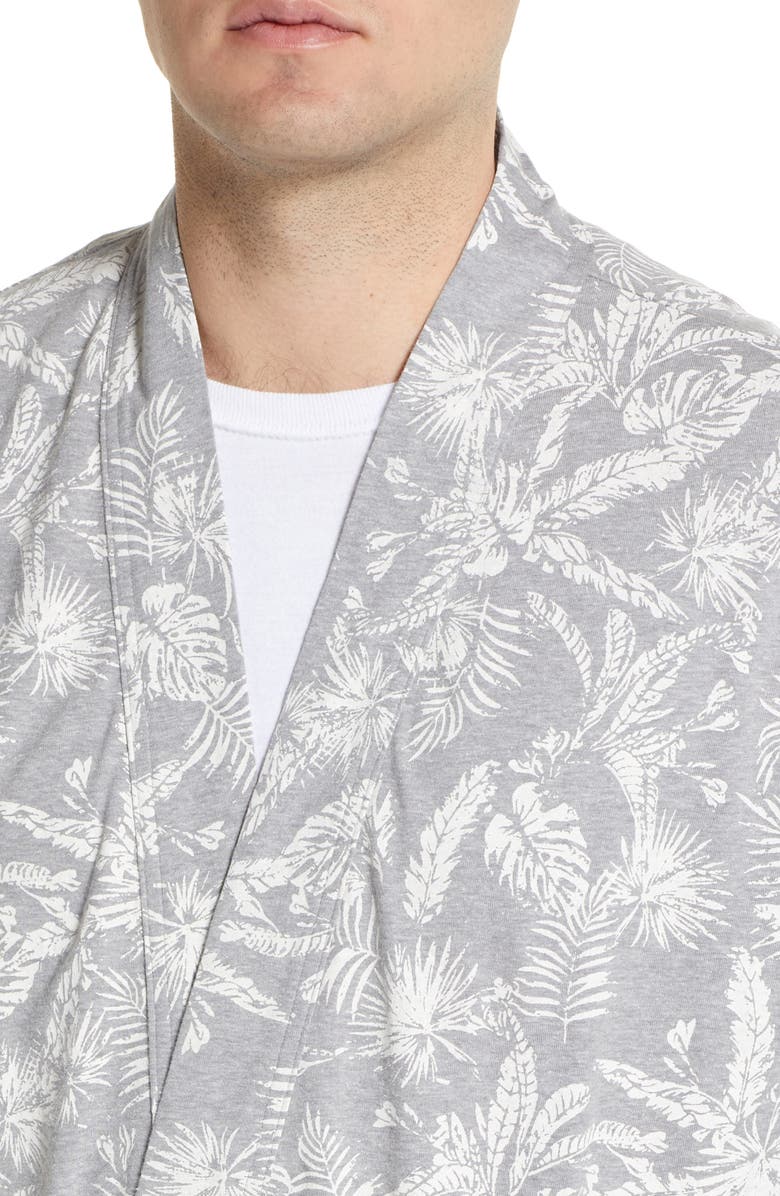 Majestic International Men's Palm Print Robe, Alternate, color,