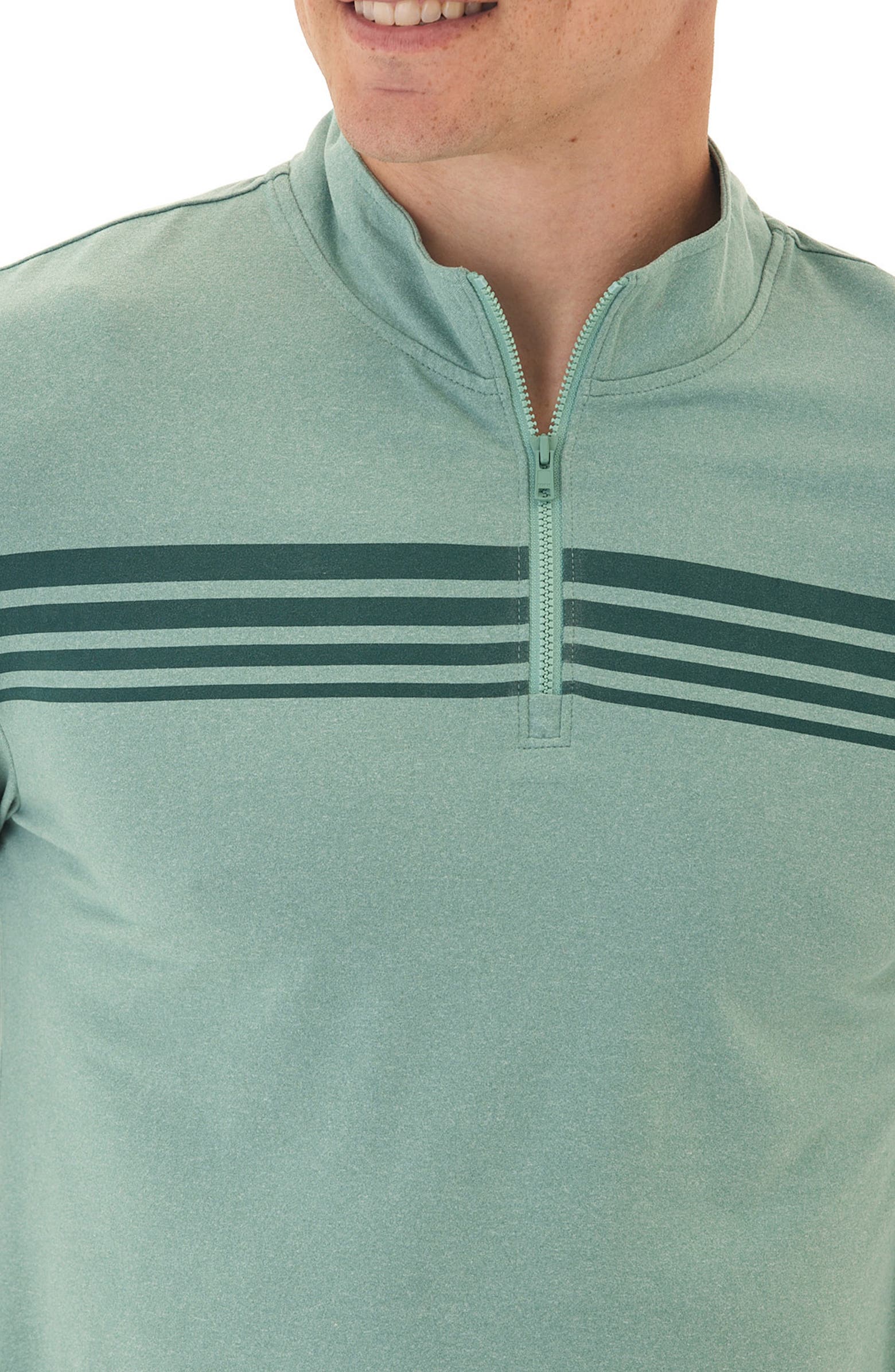 Threads 4 Thought Kace Chest Stripe Luxe Jersey Quarter Zip Pullover threads-4-thought-kace-chest-stripe-luxe-jersey-quarter-zip-pullover