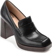 Journee Collection Ezzey Platform Penny Loafer Pump