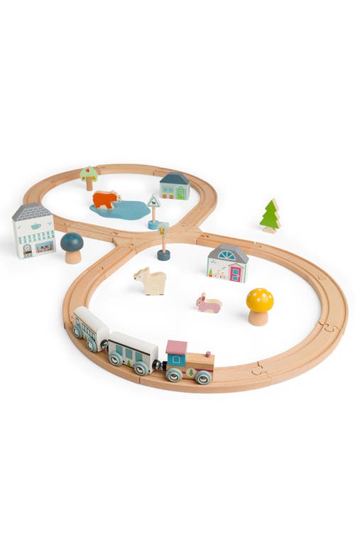 Bigjigs Toys FSC® Certified Train Set in Brown 