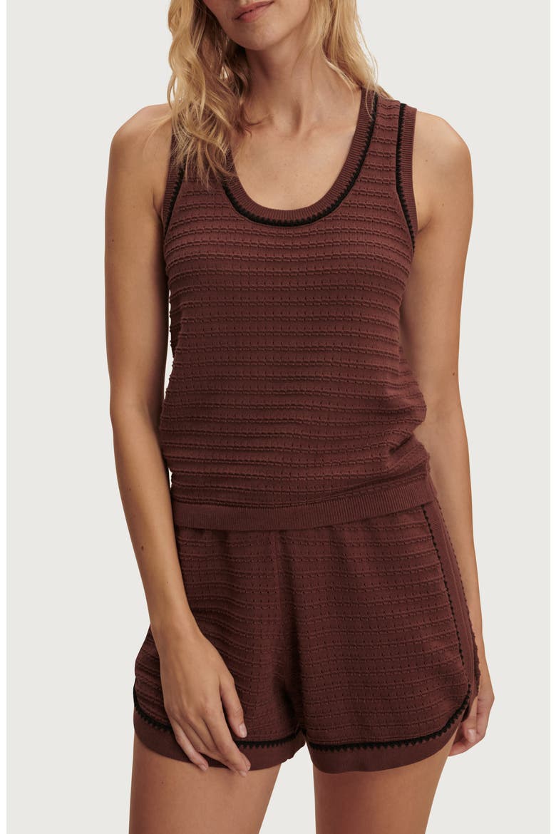 Gideon Knit Tank, Main, color, IRONWOOD