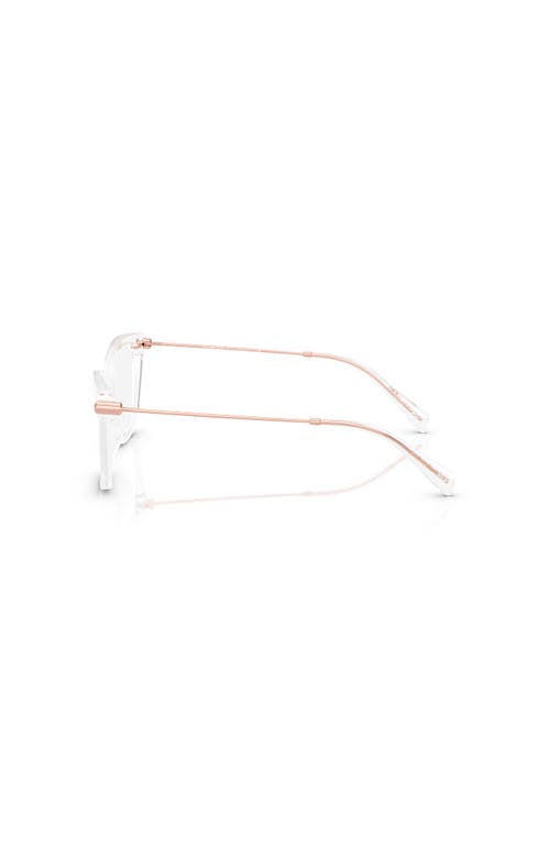 Michael Kors 52mm Rectangle Optical Glasses In Neutral