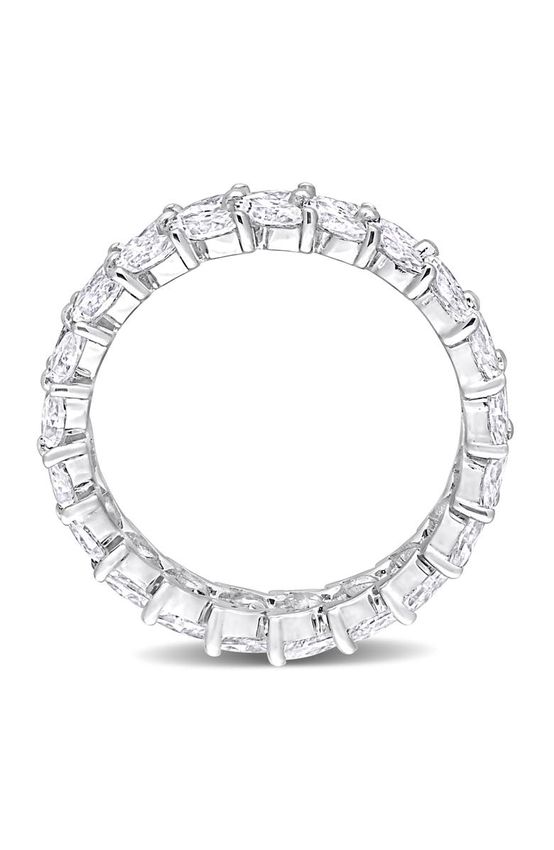 Julianna B. Moissanite Eternity Band Ring, Alternate, color, Sterling Silver