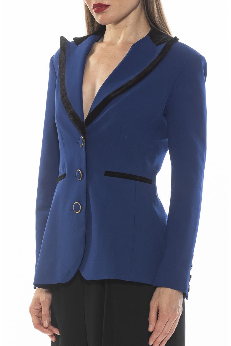 Reiss Peak Lapel Blazer, Alternate, color, ELECTRIC BLUE