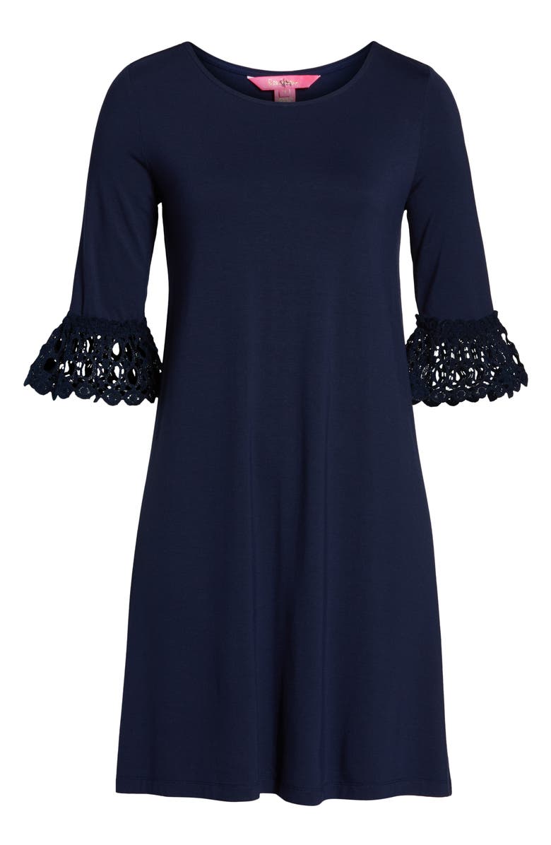 Lilly Pulitzer<sup>®</sup> Ophelia Crochet Cuff Shift Dress, Alternate, color, 