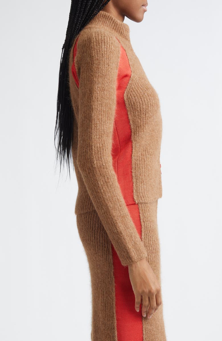 DIESEL<sup>®</sup> M-Louise Alpaca Blend Zip Cardigan, Alternate, color, Toffee