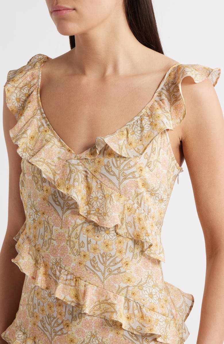 PAIGE Calabasas Ruffle Dress, Alternate, color, Crystal Multi