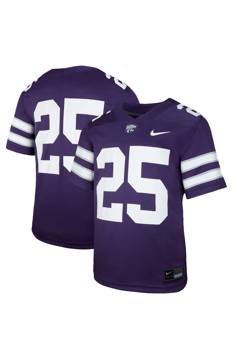 Nike Youth Nike #25 Purple Kansas State Wildcats Untouchable Replica Game Jersey, Main, color, Purple