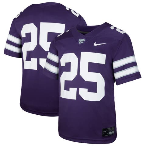 Youth Nike #25 Purple Kansas State Wildcats Untouchable Replica Game Jersey