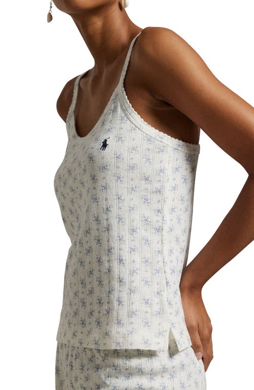 Polo Ralph Lauren Pointelle Stripe Cotton Pajamas In Colby Floral