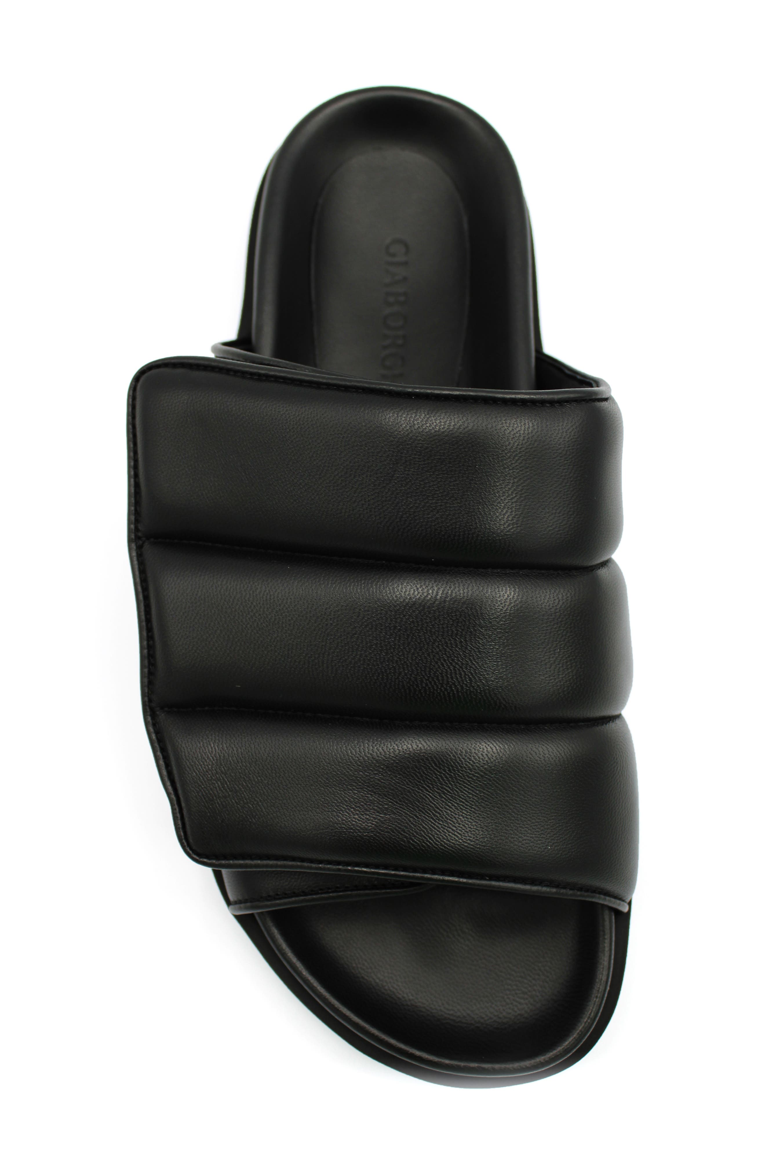 GIA BORGHINI GIABORGHINI Quilted Leather Slide Sandal, Alternate, color, 