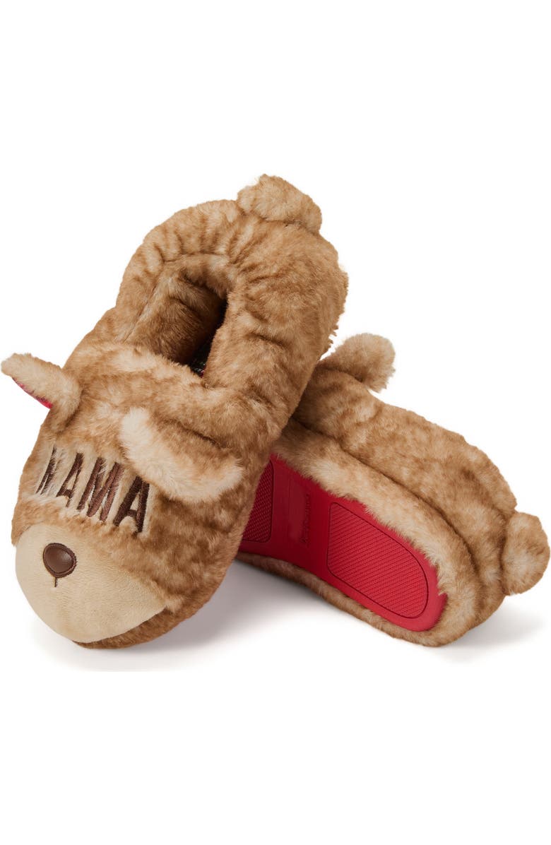 DEARFOAMS Mama Bear Closed Back Slipper, Alternate, color, Frost