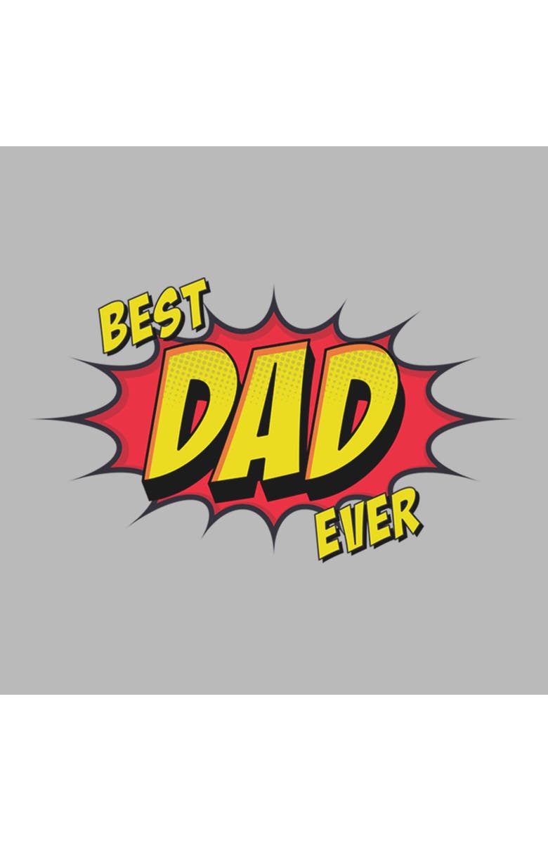 Lost Gods Men's Lost Gods Comic Best Dad Ever  Graphic T-Shirt, Alternate, color, Sport Grey