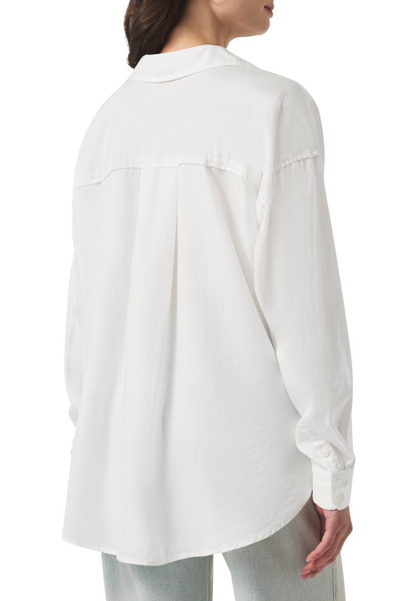 Ella Button-Up Shirt, Alternate, color, WHITE