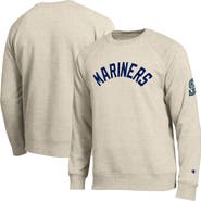 Champion Men's Champion Oatmeal Seattle Mariners All-Star Soft Felt Raglan Sweatshirt