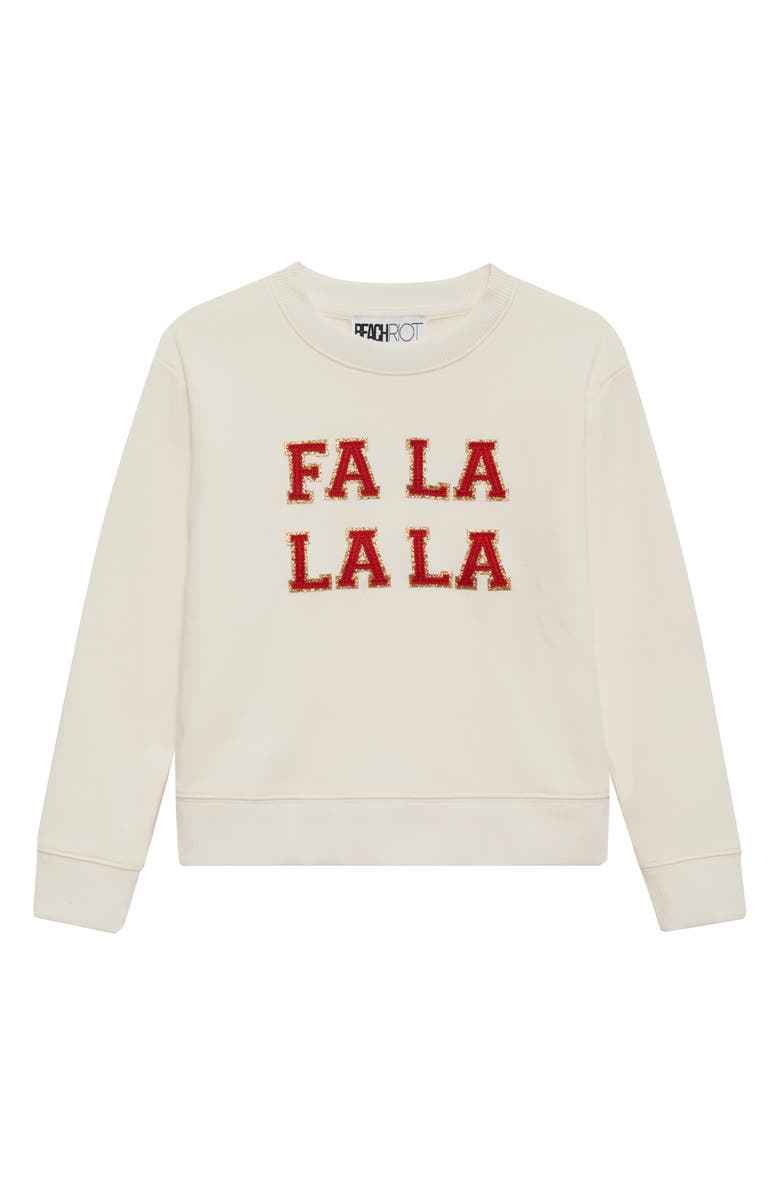 Beach Riot Kids' Little Cassia Cotton Blend Sweater, Main, color, Frosted Falala