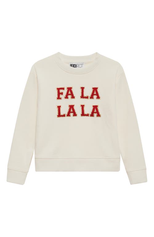 Beach Riot Kids' Little Cassia Cotton Blend Sweater In White