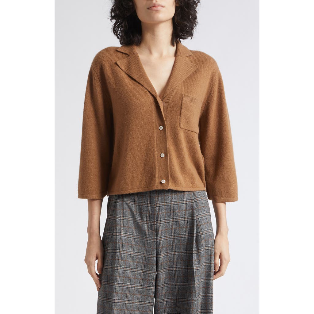 Marella Wool & Cashmere Cardigan In Brown