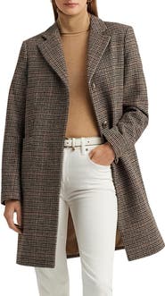 Lauren Ralph Lauren Reefer Wool Blend Coat