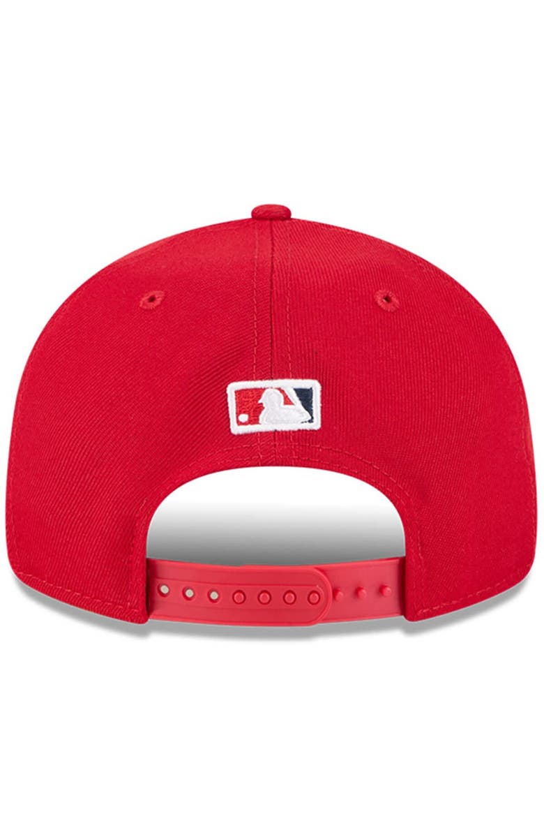 New Era Men's New Era Red Los Angeles Angels Baseball Hall of Fame Retro Crown 9FIFTY Adjustable Hat, Alternate, color, Red