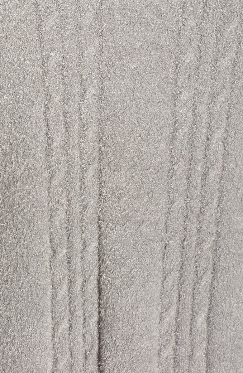 Barefoot Dreams<sup>®</sup> Cable Knit Drape Front Cardigan, Alternate, color, 