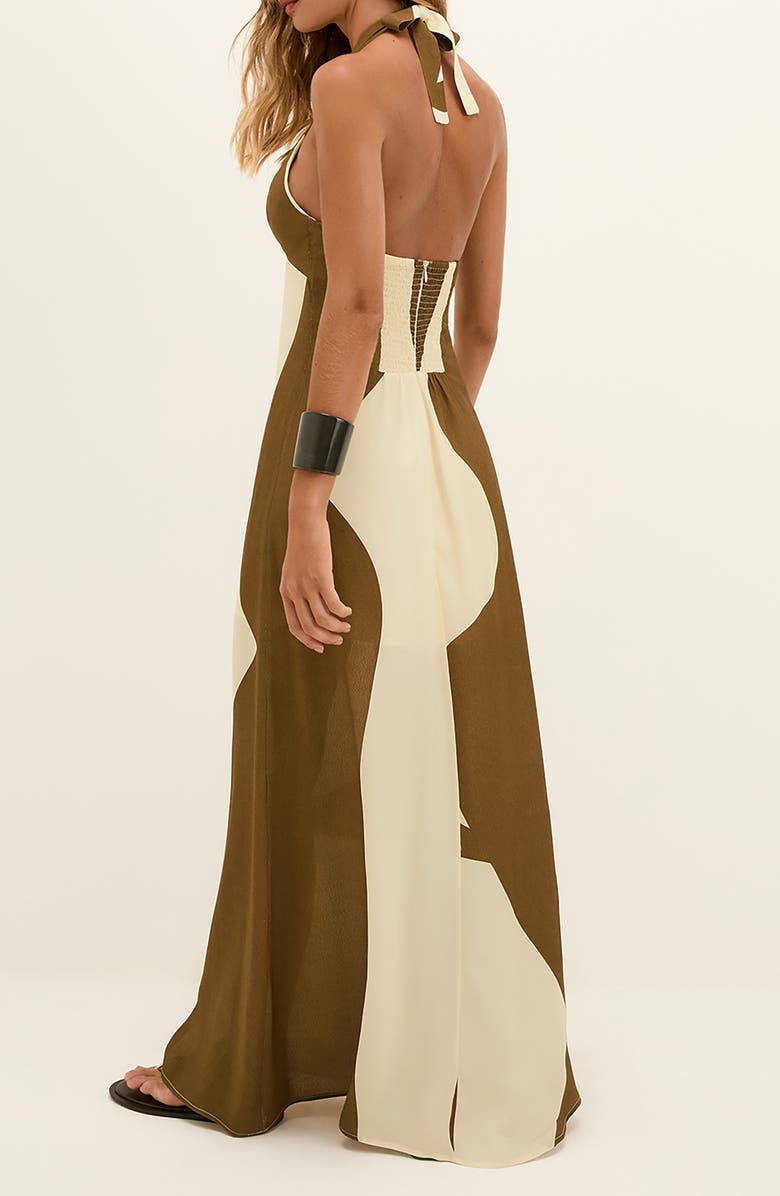 ViX Paula Hermanny Balance Sara Halter Cover-Up Maxi Dress, Alternate, color,