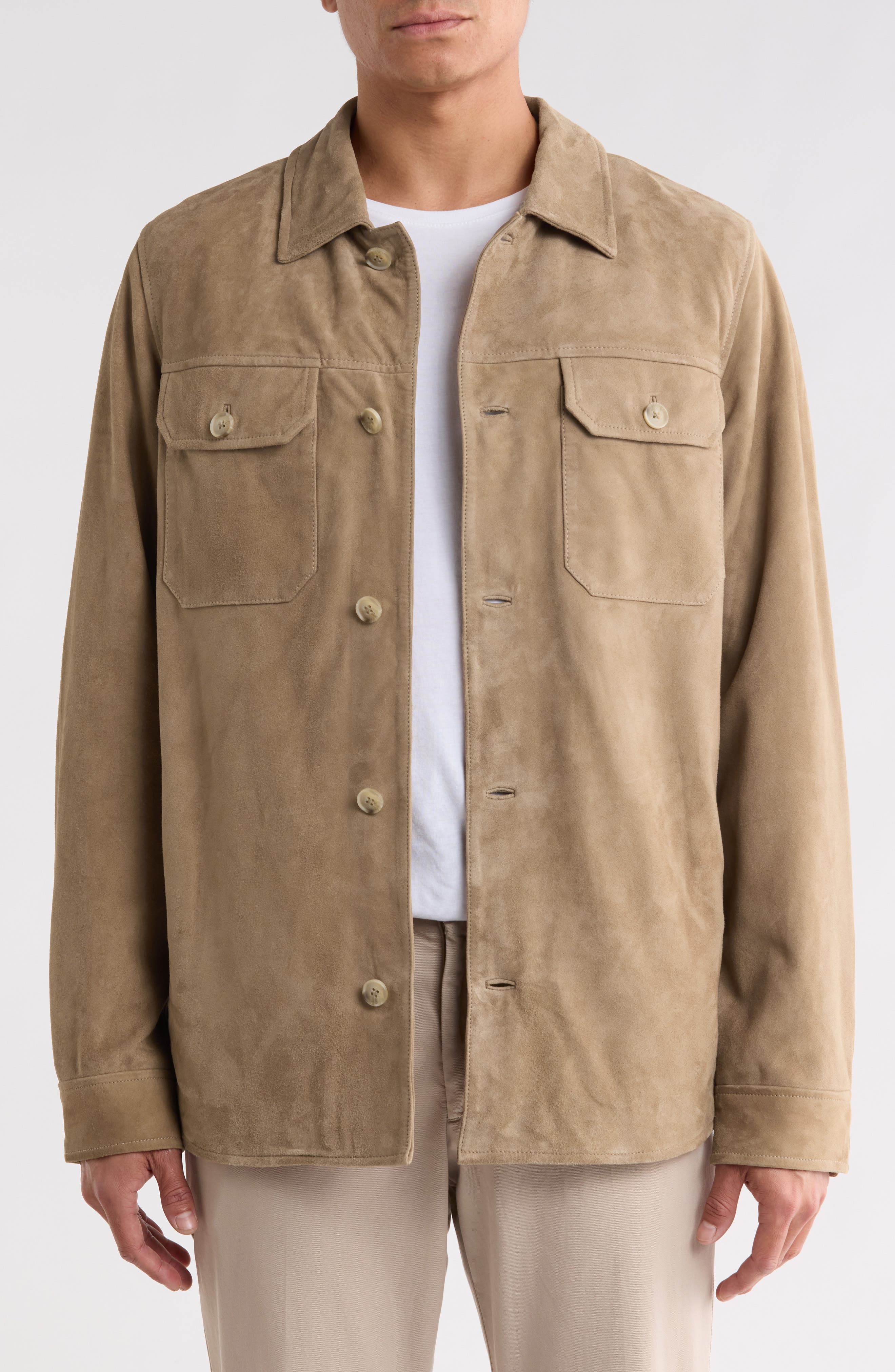 Suede Shirt Jacket