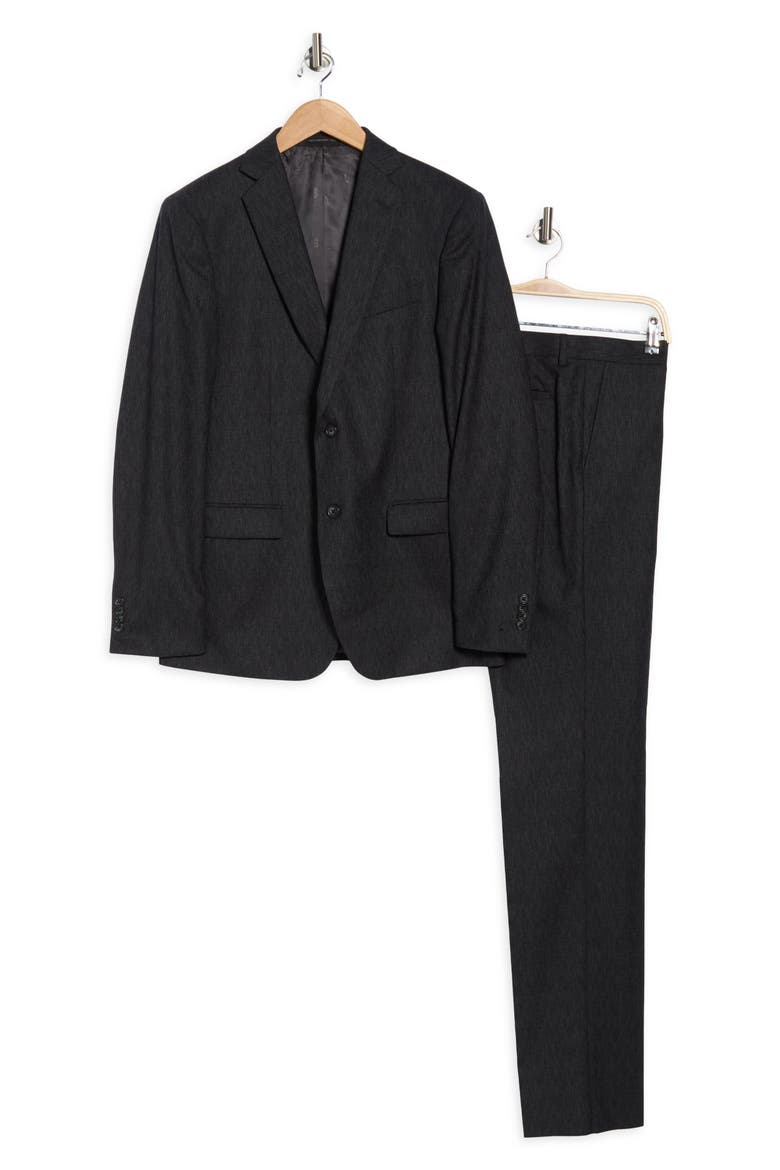 Neat Wool Suit, Alternate, color, CHARCOAL