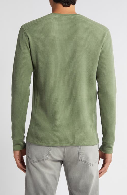 Vince Thermal Long Sleeve T-shirt In Green