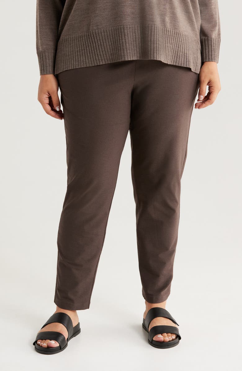 Eileen Fisher Slim Ankle Pants, Alternate, color, Wren