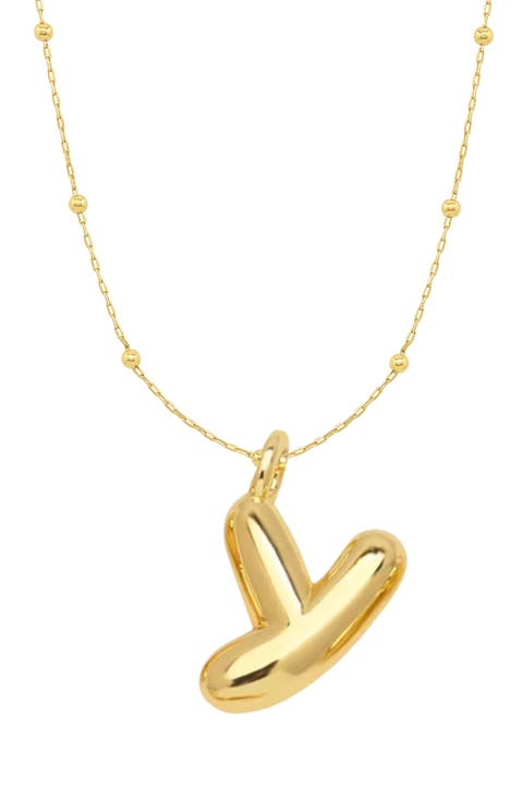 Bubble Initial Necklace
