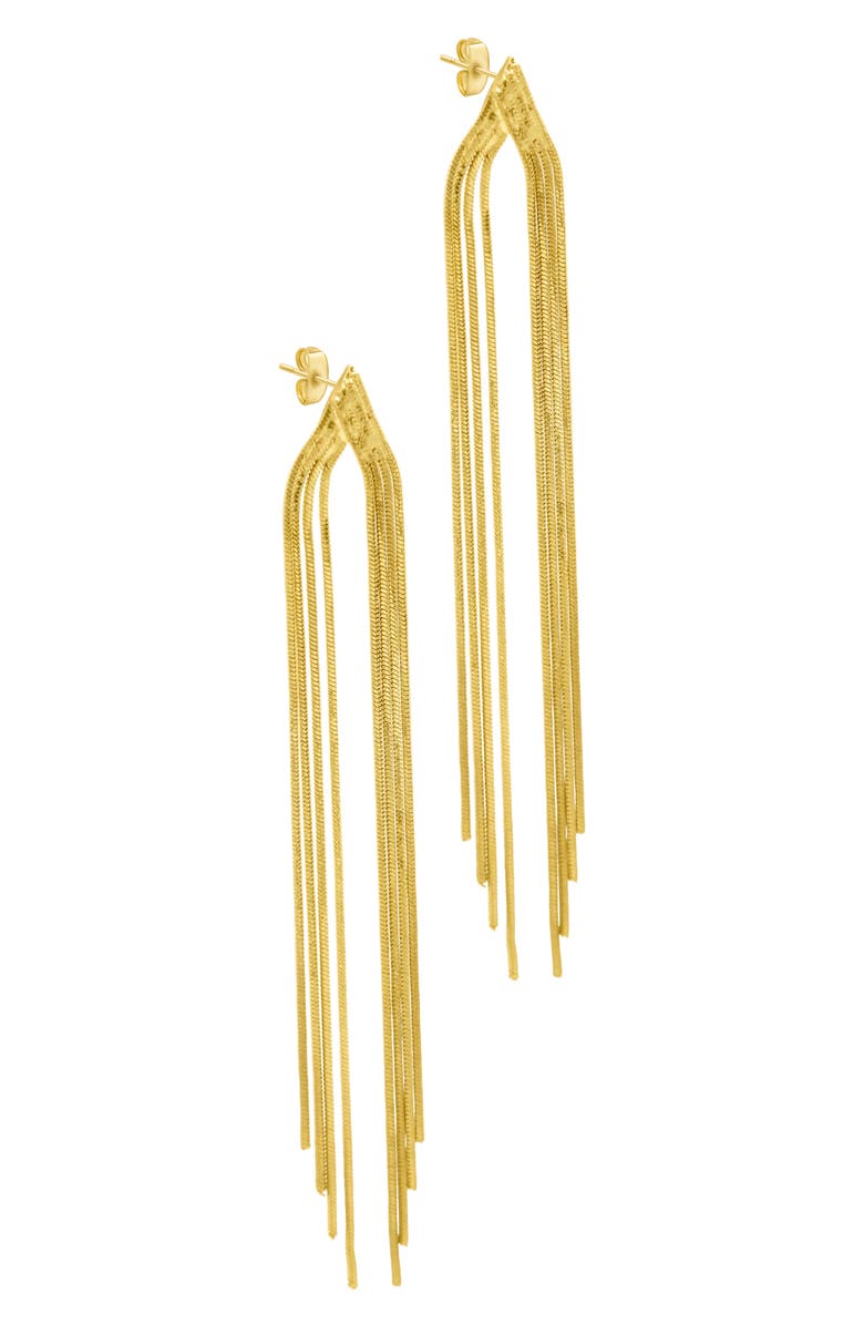 Adornia Strand Chain Drop Earrings, Main, color, Gold
