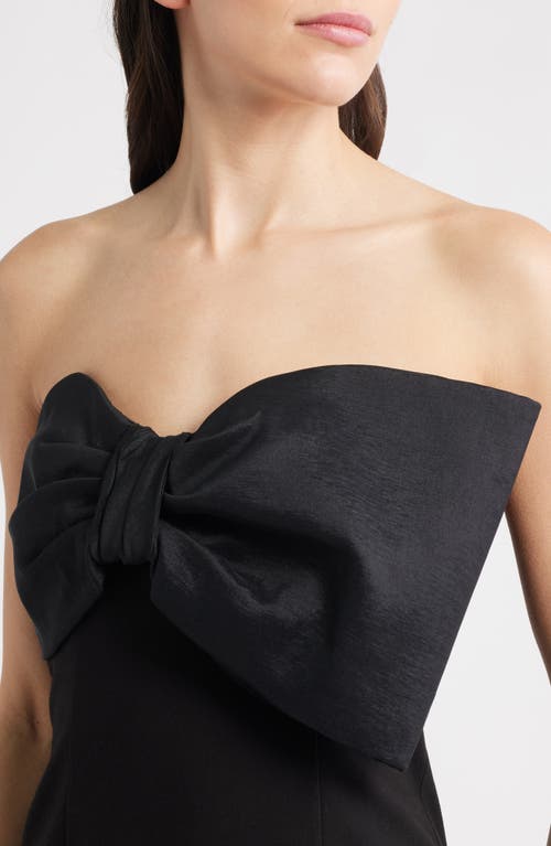 Likely Minka Strapless Column Gown In Black